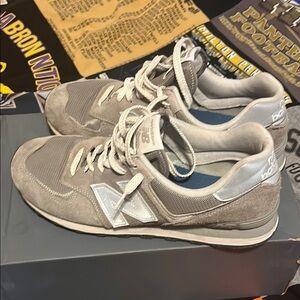 New balance 574 core grey white